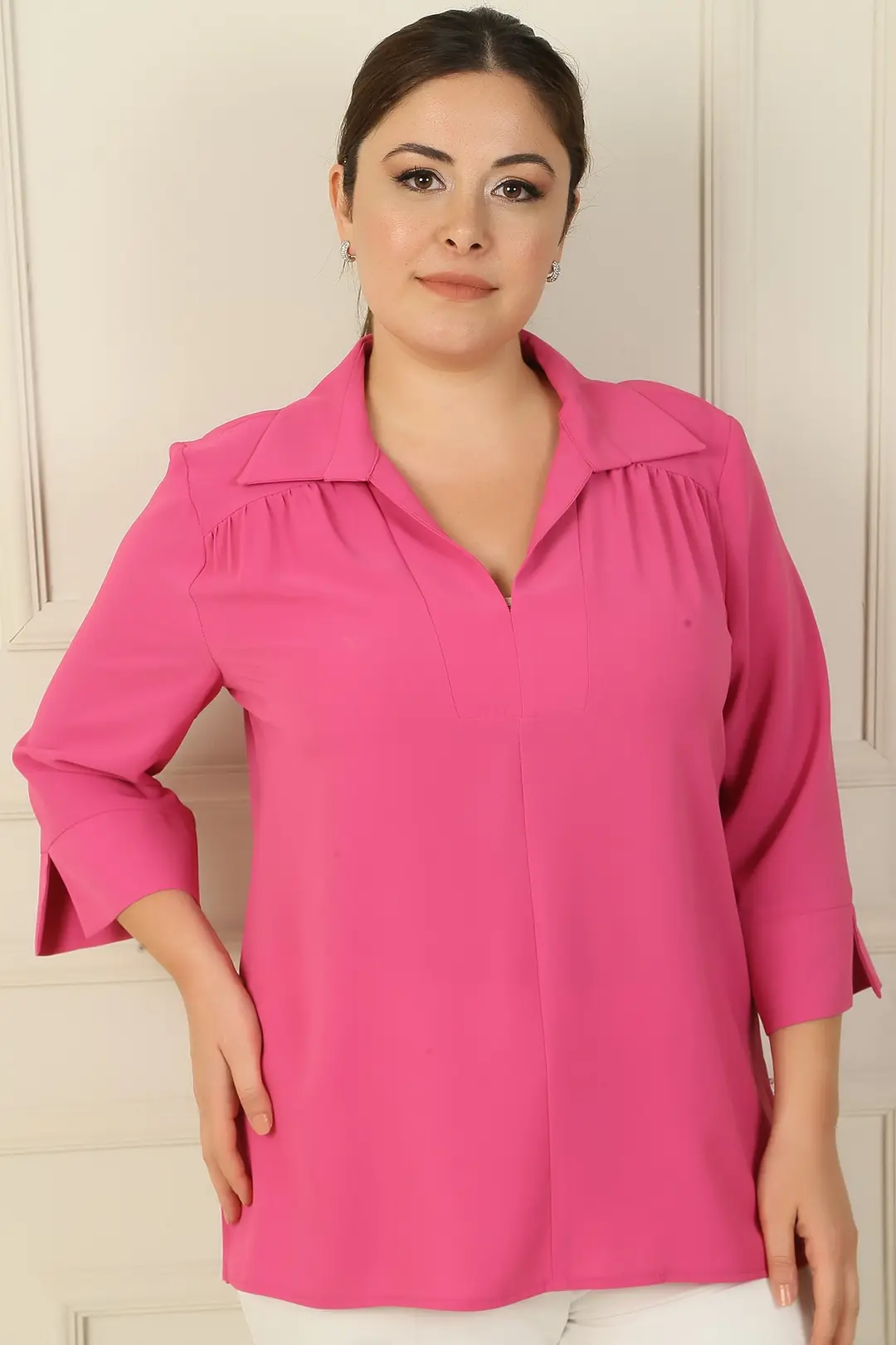 Polo Yaka Çeyrek Kol B.B. Bluz 2