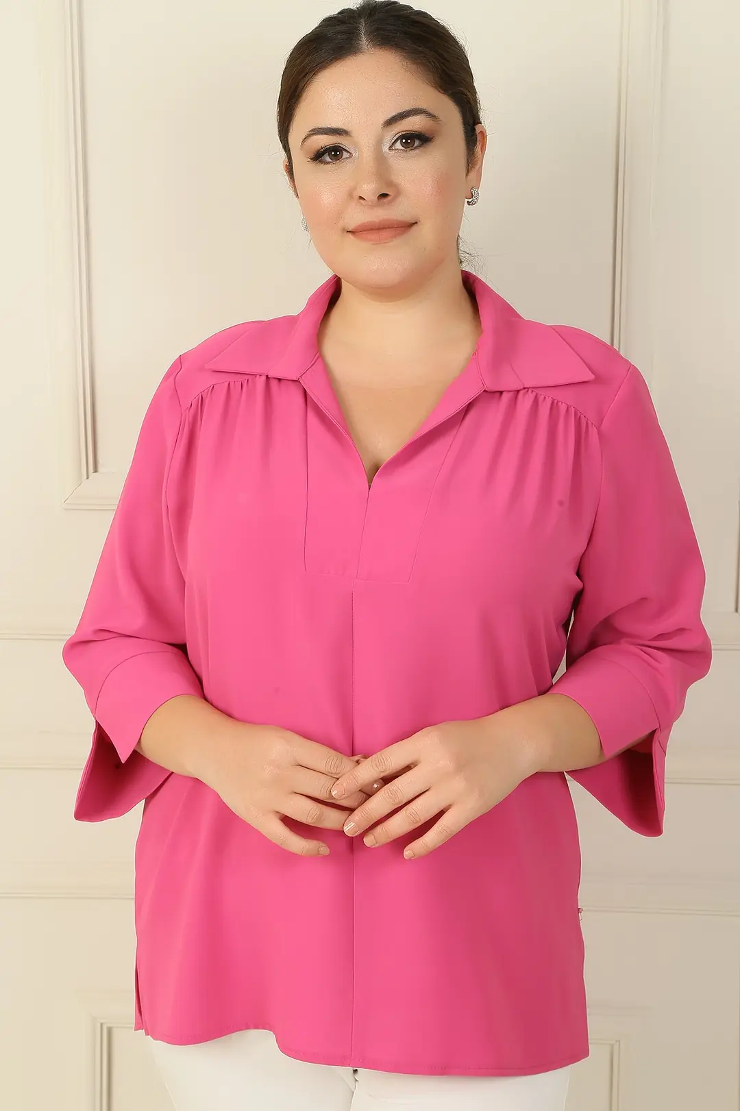 Polo Yaka Çeyrek Kol B.B. Bluz 3