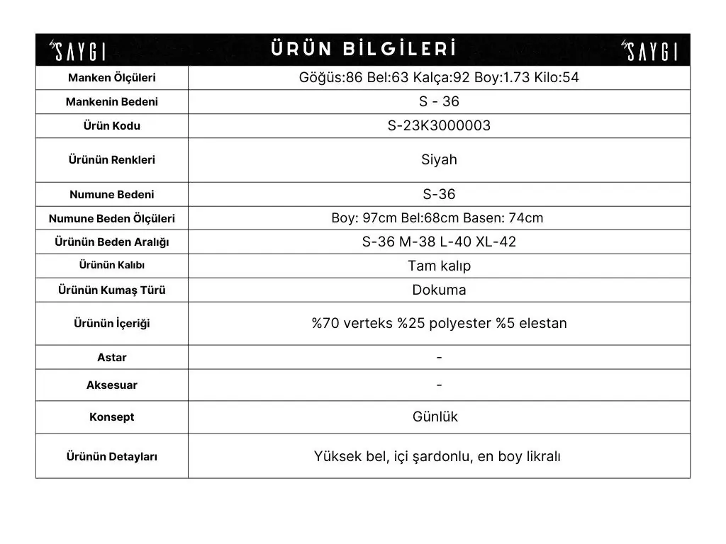 Yüksek Bel İçi Şardonlu En Boy Likralı Toparlayıcı Tayt 2