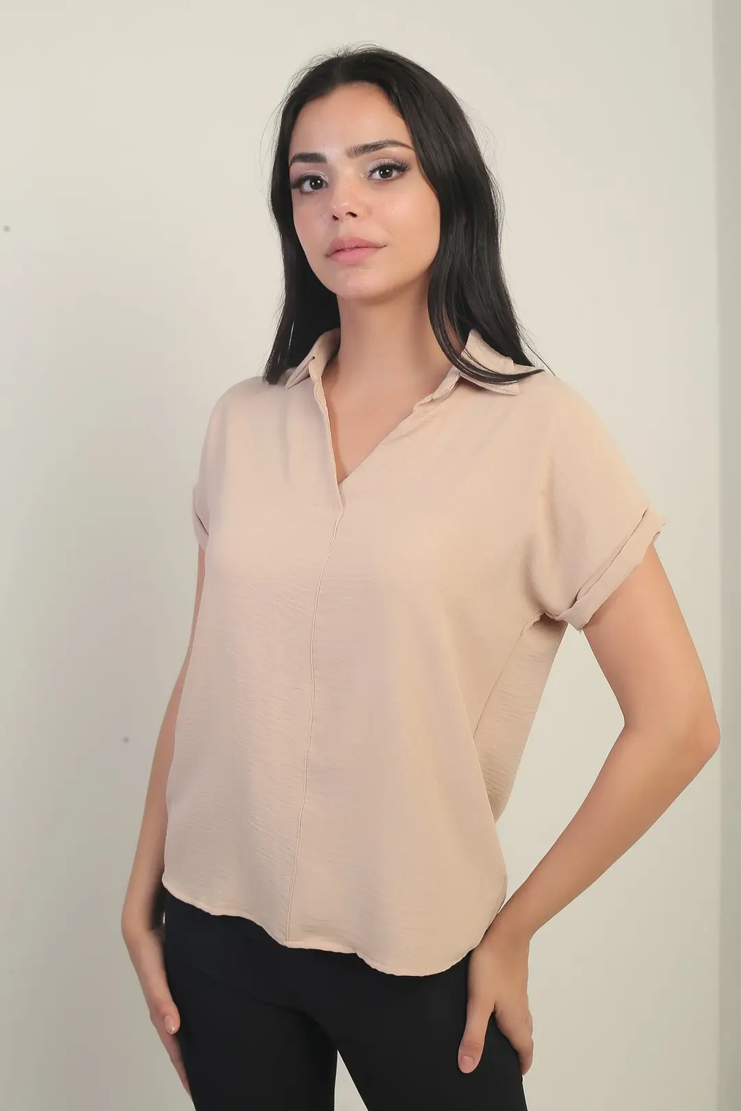 Polo Yaka Duble Kol Ayrobin Bluz 2